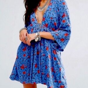 Free People Floral Mini Dress